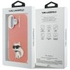 Etui Karl Lagerfeld IML Aquarelle        Choupette & Logo do iPhone 16 różowy